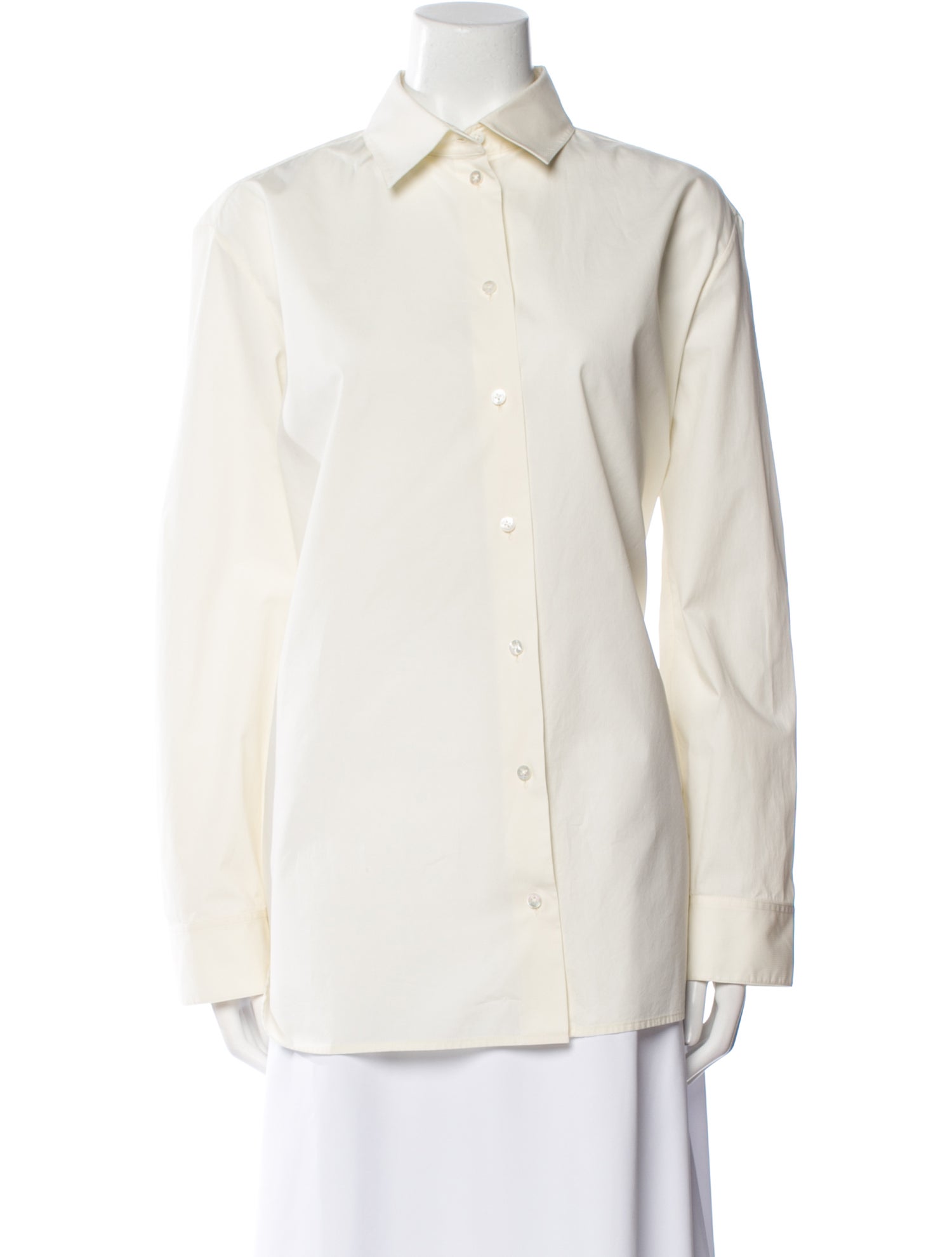 The Row Long Sleeve Button-Up Top