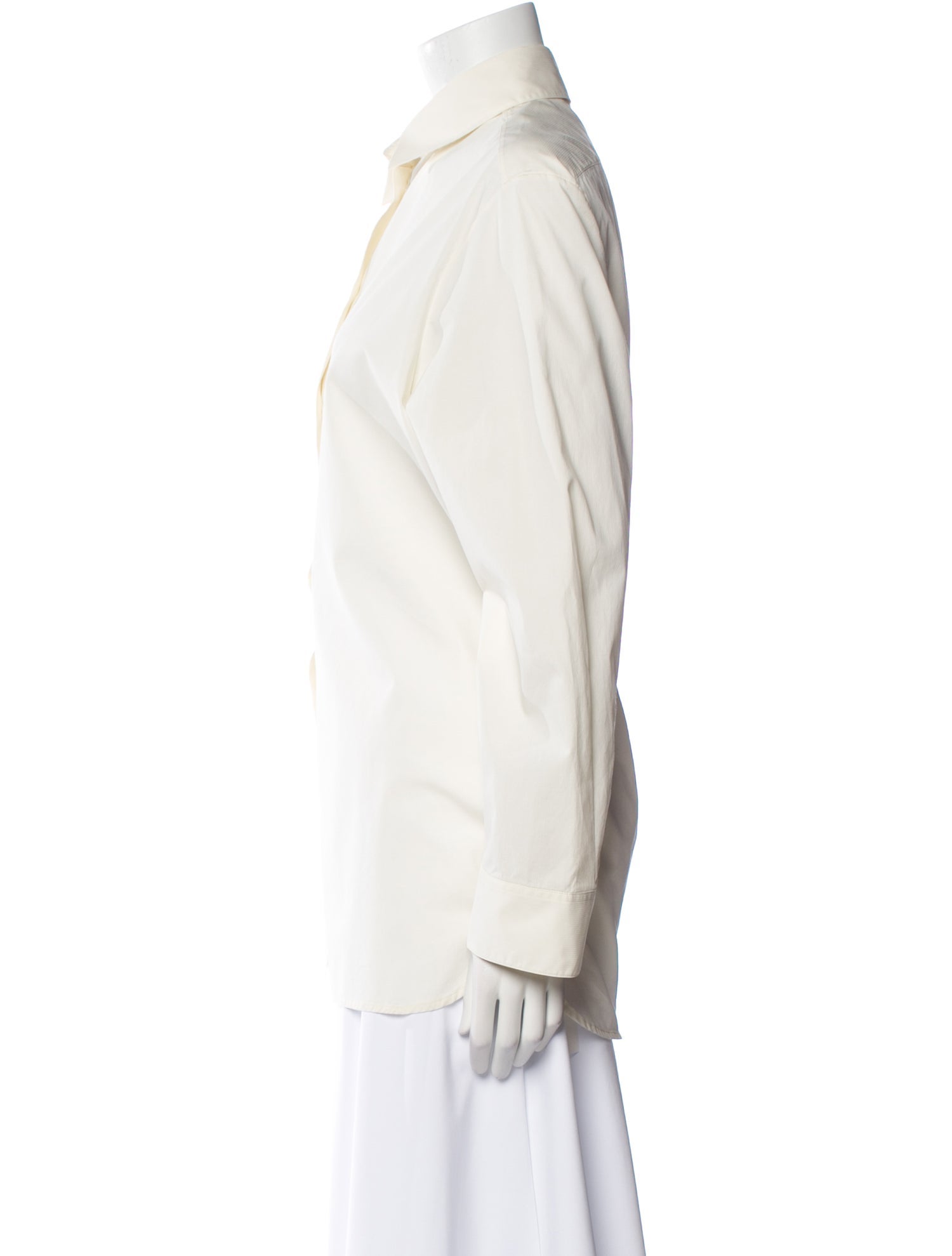 The Row Long Sleeve Button-Up Top