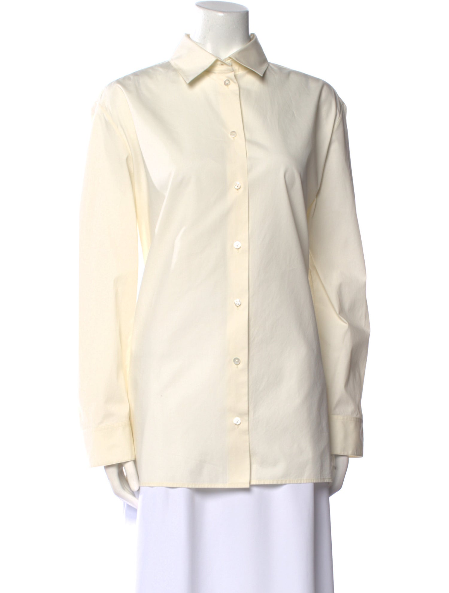 The Row Long Sleeve Button-Up Top
