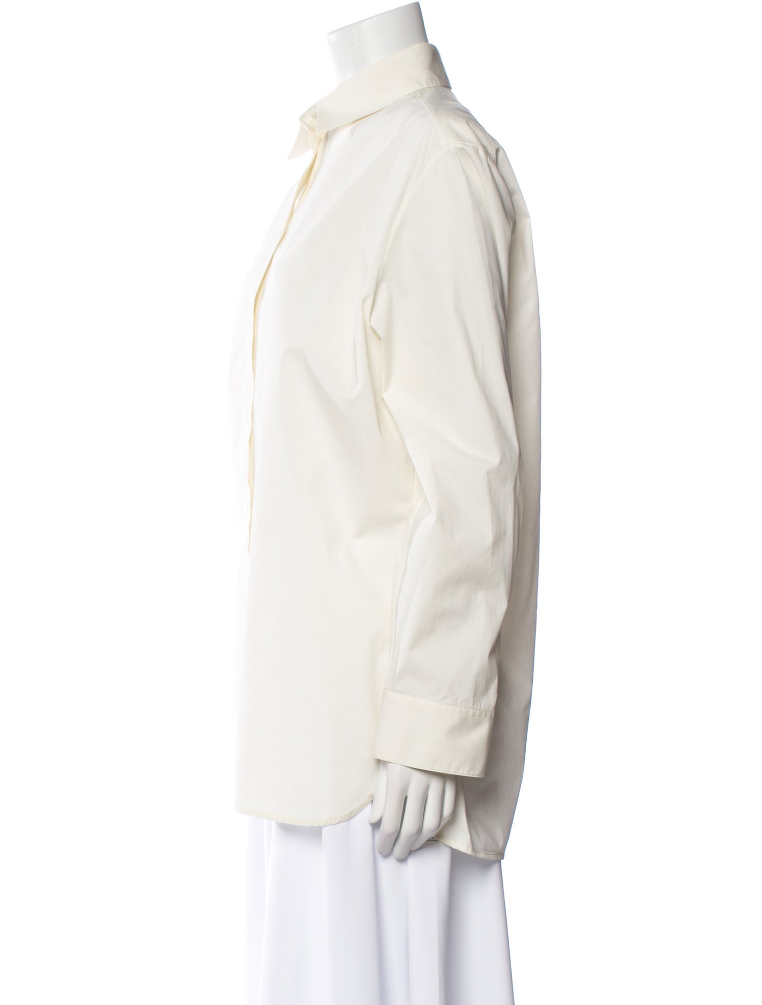 The Row Long Sleeve Button-Up Top