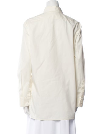 The Row Long Sleeve Button-Up Top
