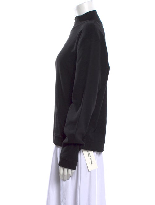 The Row Merino Wool Mock Neck Sweatshirt