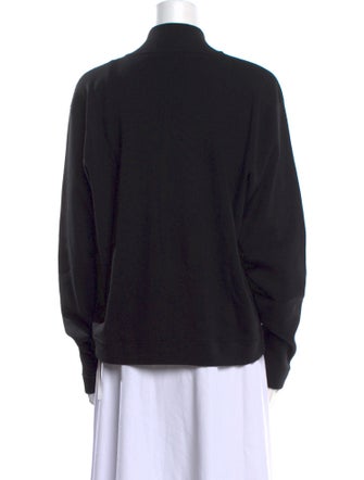 The Row Merino Wool Mock Neck Sweatshirt