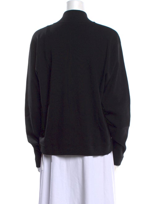 The Row Merino Wool Mock Neck Sweatshirt