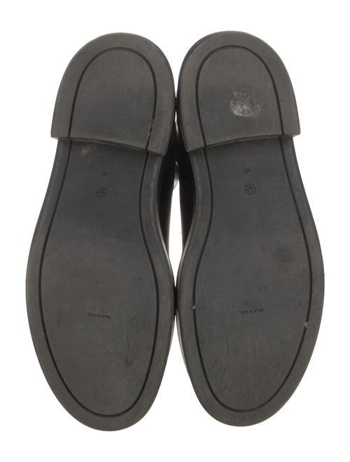 The Row Zipped I Leather Combat Boots