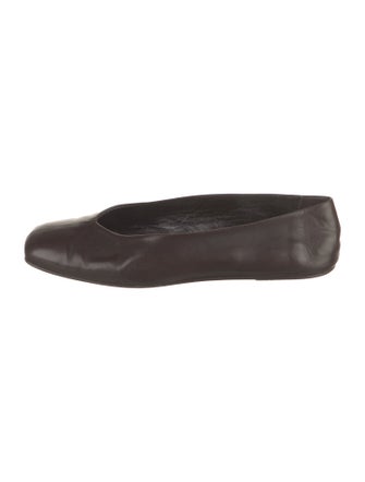 The Row Eva Leather Flats