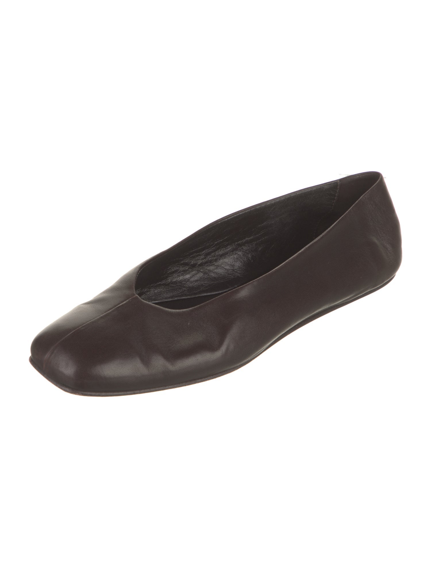 The Row Eva Leather Flats