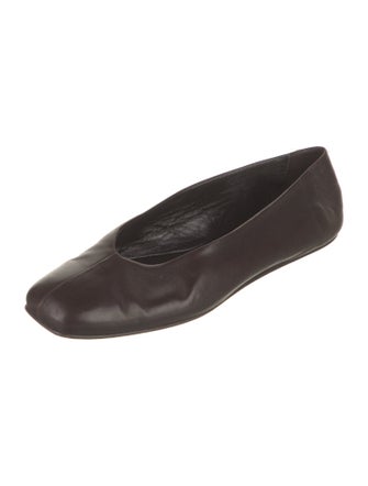 The Row Eva Leather Flats
