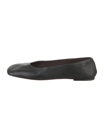 The Row Leather Ballet Flats