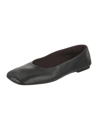 The Row Leather Ballet Flats