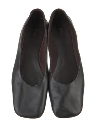 The Row Leather Ballet Flats