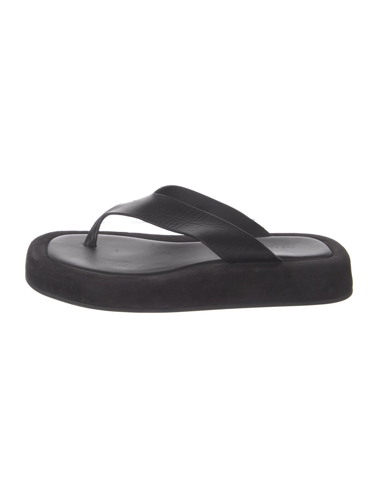 The Row Leather Flip Flops
