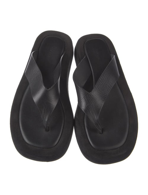 The Row Leather Flip Flops