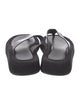 The Row Leather Flip Flops