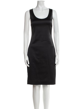 The Row Scoop Neck Knee-Length Dress