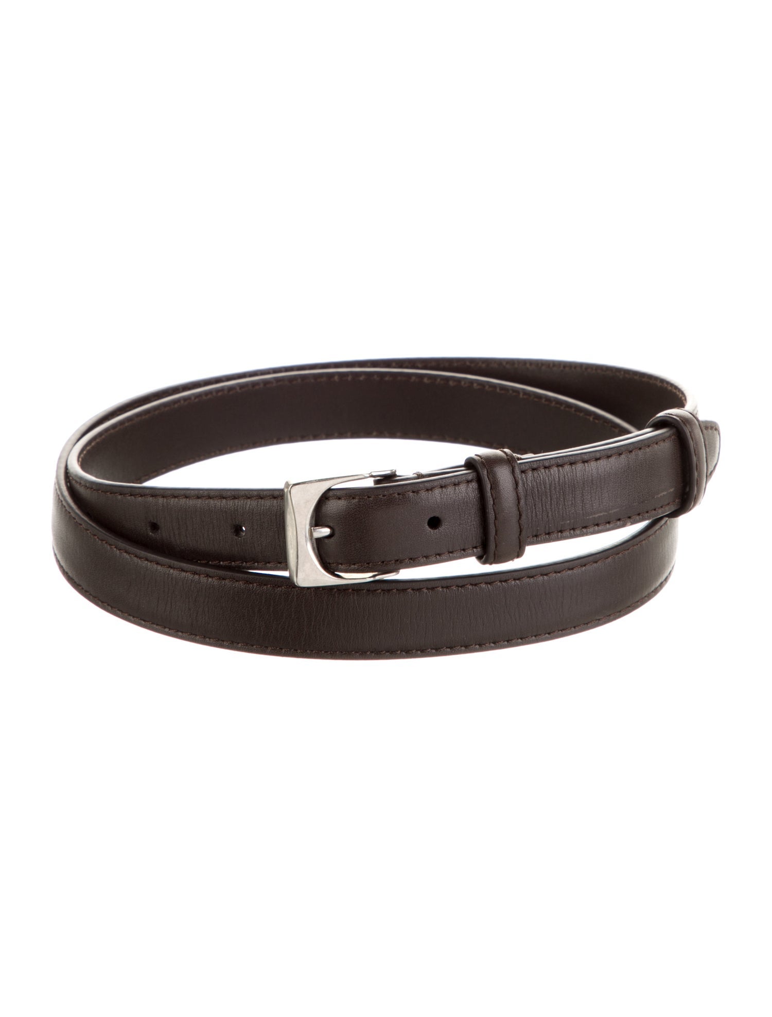 The Row Skinny Leather Belt