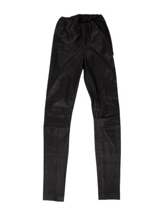 The Row Lambskin Skinny Leg Pants
