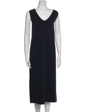 The Row V-Neck Long Dress