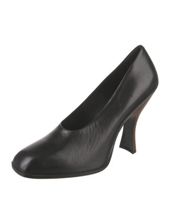 The Row Jade Leather Pumps