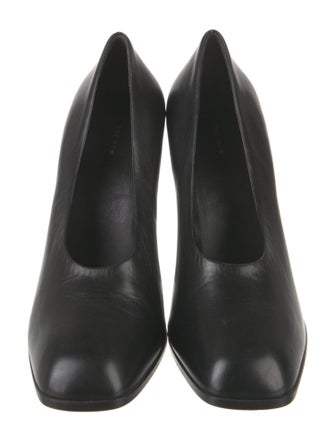 The Row Jade Leather Pumps