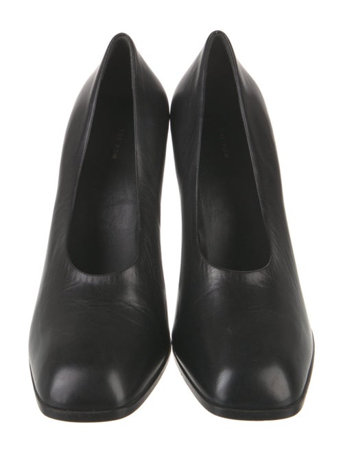 The Row Jade Leather Pumps