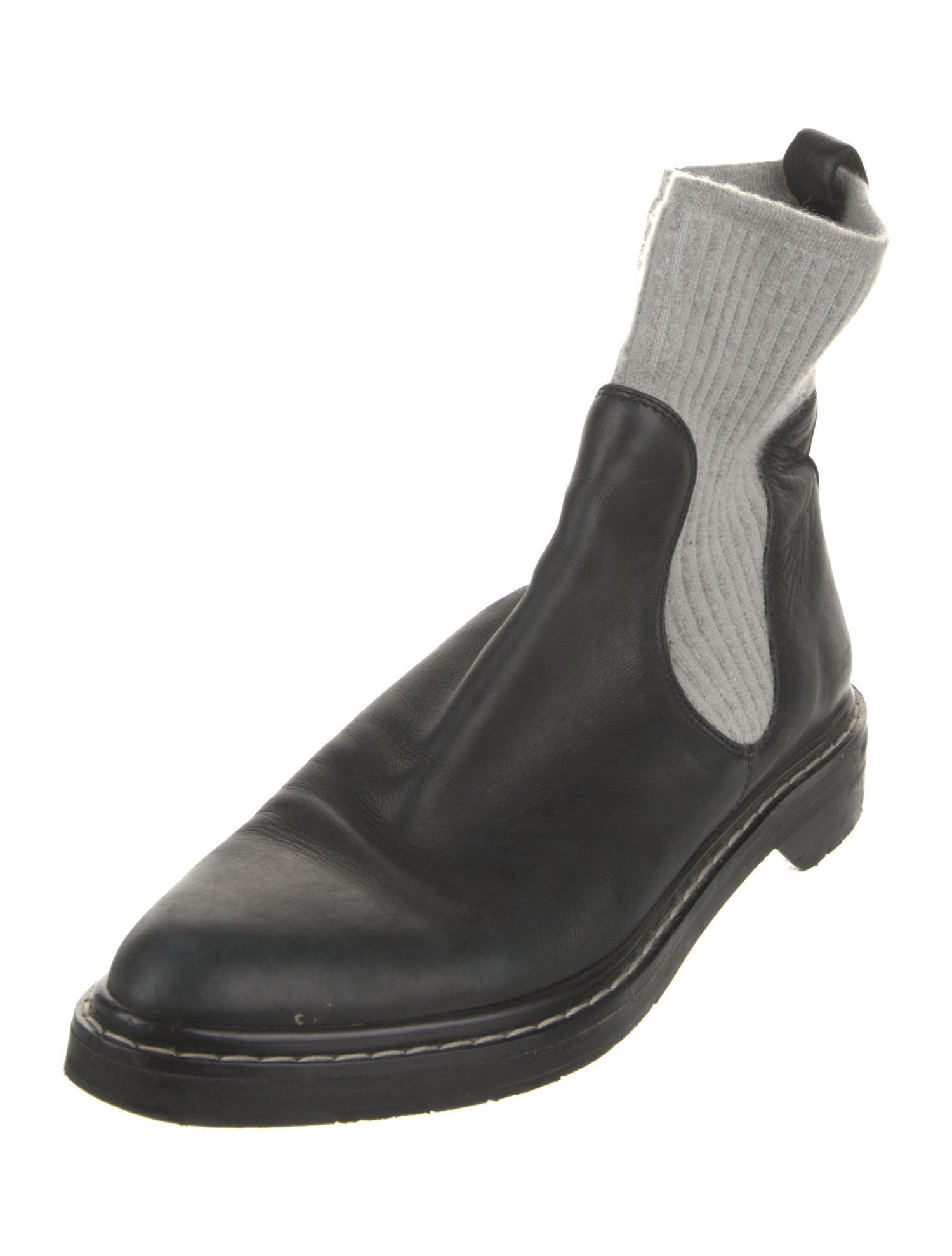 The Row Fara Leather Chelsea Boots