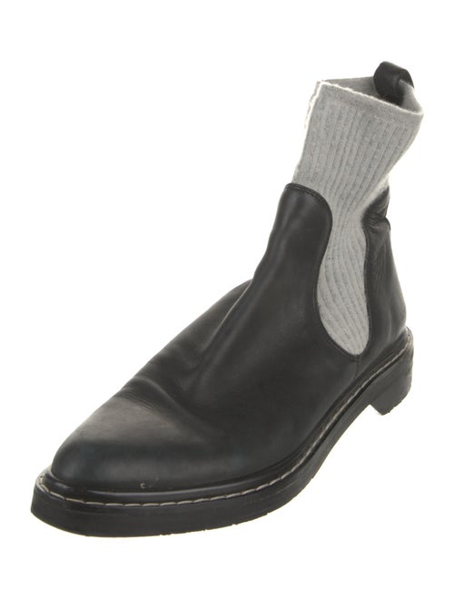 The Row Fara Leather Chelsea Boots