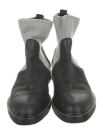 The Row Fara Leather Chelsea Boots