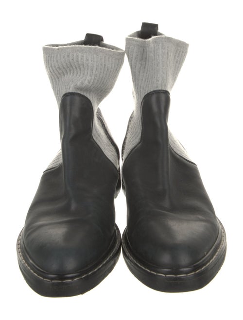 The Row Fara Leather Chelsea Boots