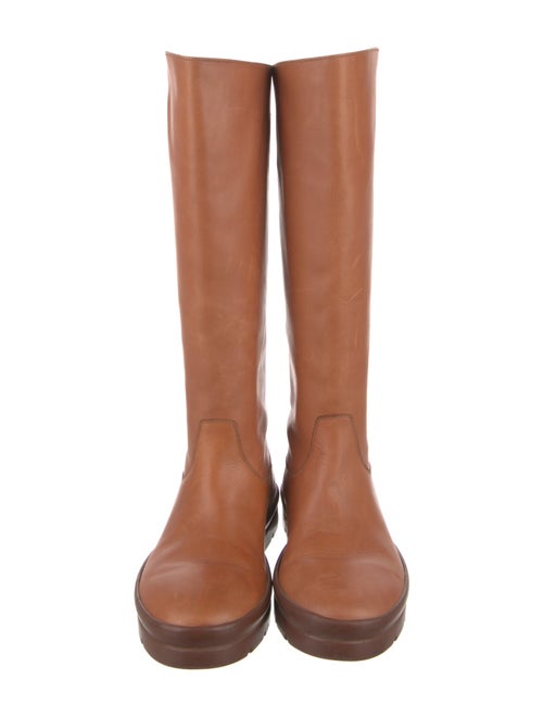 The Row Billie Leather Rain Boots