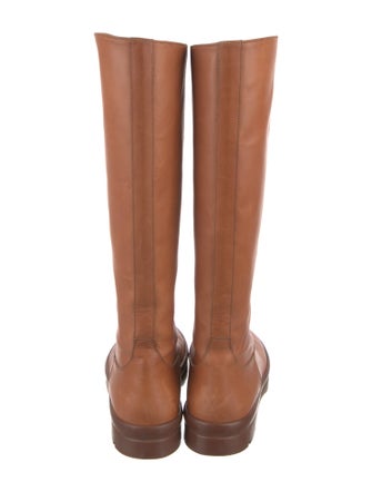 The Row Billie Leather Rain Boots