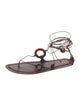 The Row Leather Gladiator Sandals