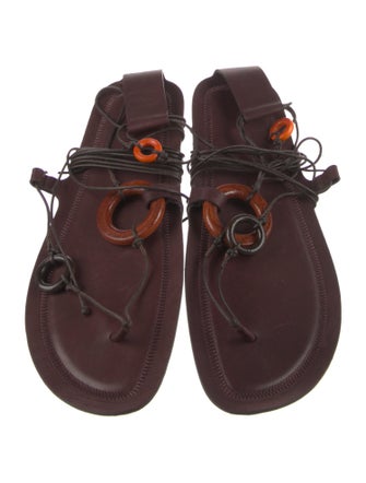 The Row Leather Gladiator Sandals