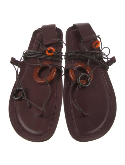 The Row Leather Gladiator Sandals