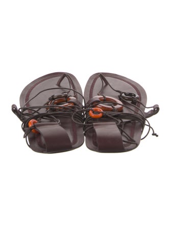 The Row Leather Gladiator Sandals