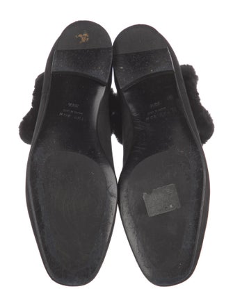 The Row Suede Fur Trim Chelsea Boots