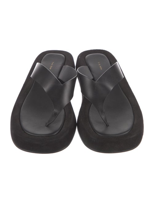 The Row Leather Flip Flops
