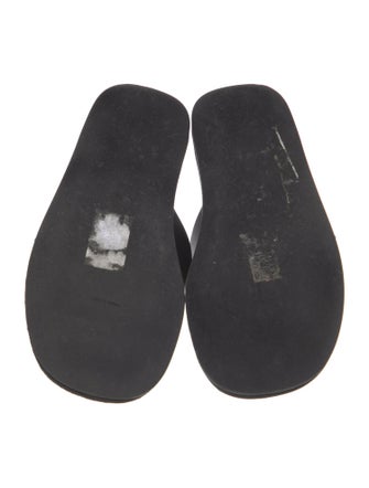 The Row Leather Flip Flops