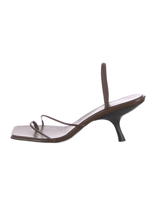 The Row Leather Slingback Sandals