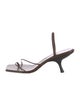 The Row Leather Slingback Sandals