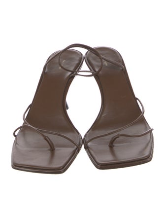 The Row Leather Slingback Sandals