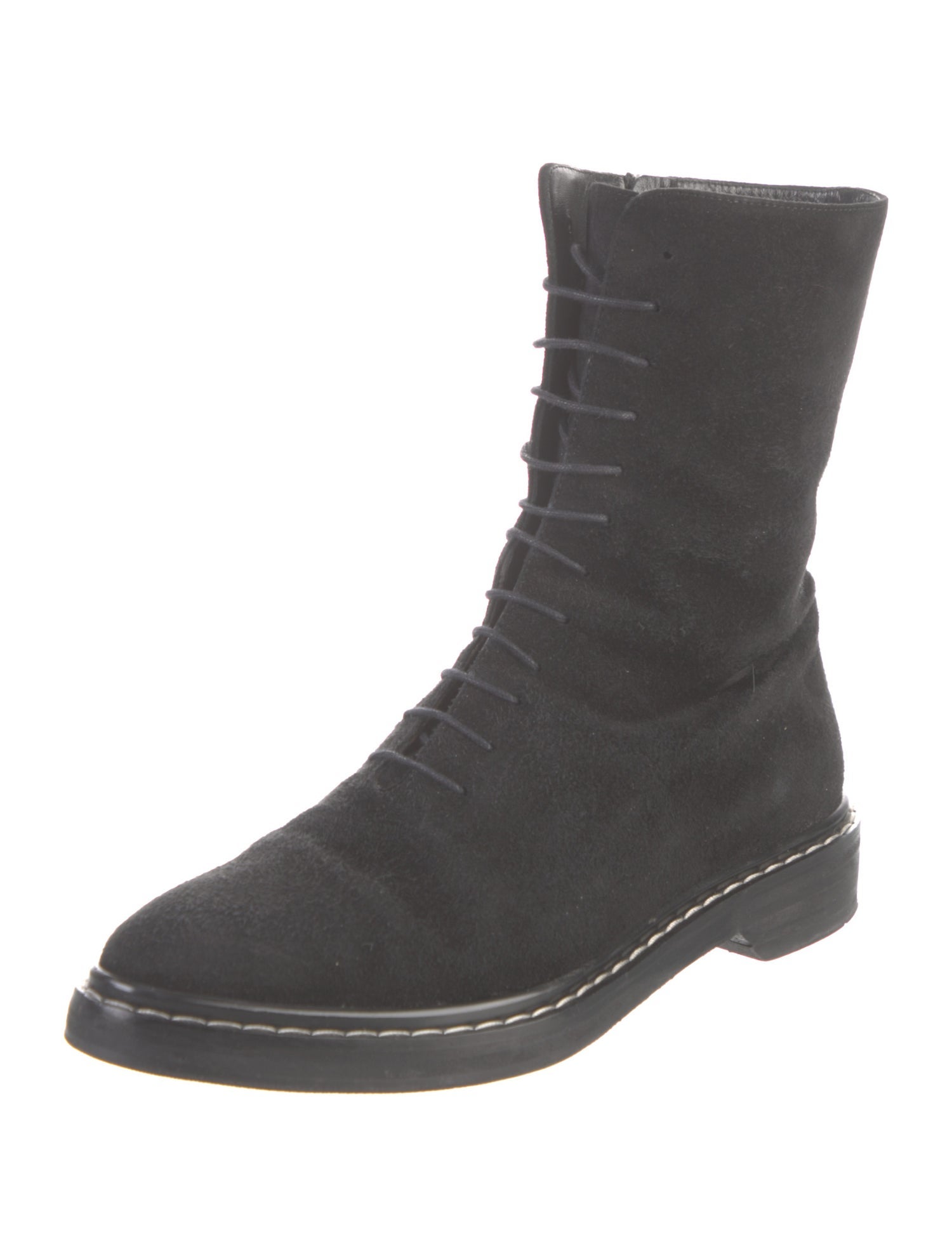 The Row Fara Suede Combat Boots