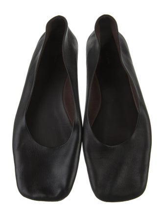 The Row Leather Ballet Flats