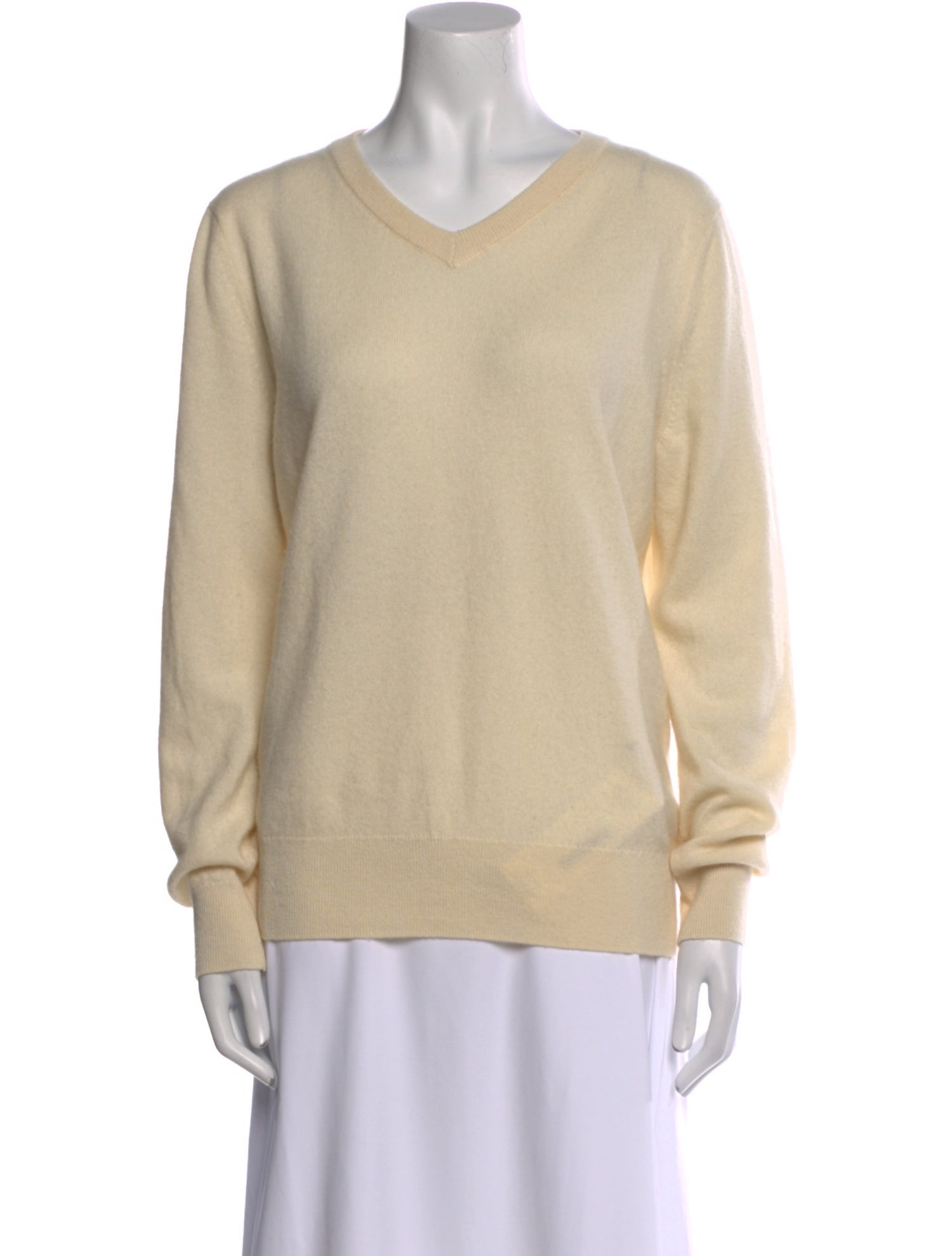 The Row Cashmere V-Neck Sweater