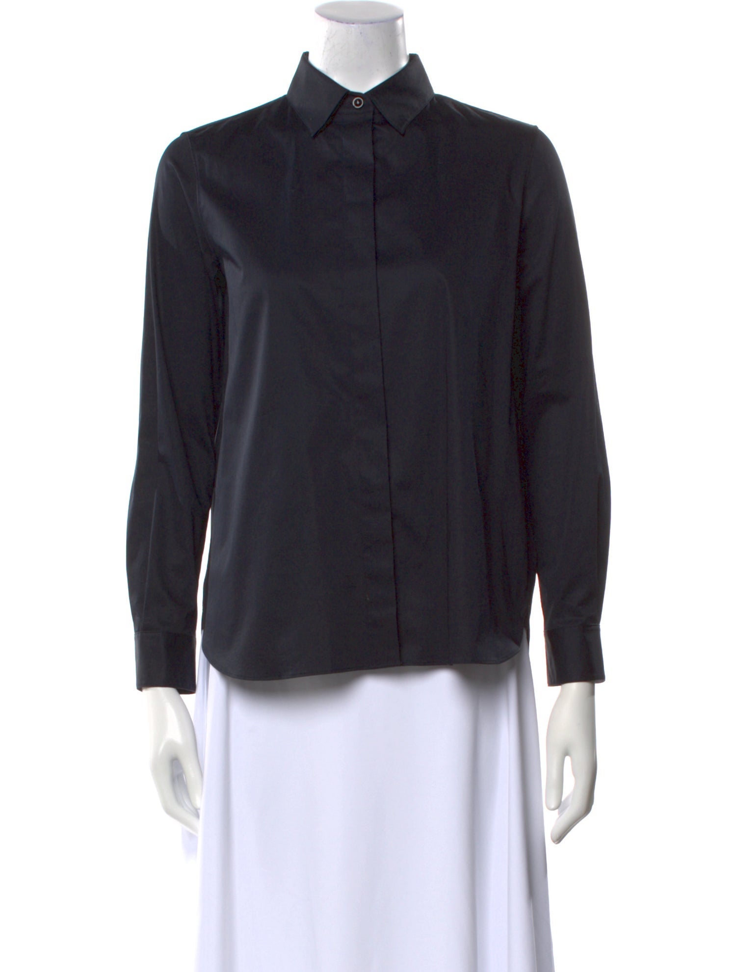 The Row Long Sleeve Button-Up Top