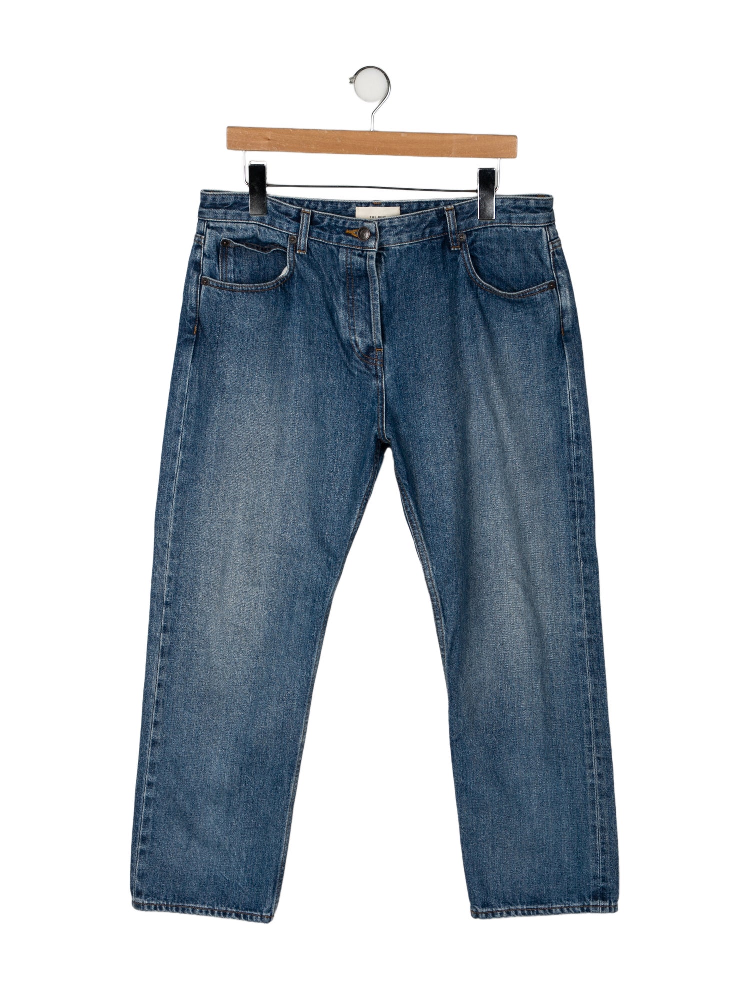The Row Mid-Rise Straight Leg Jeans