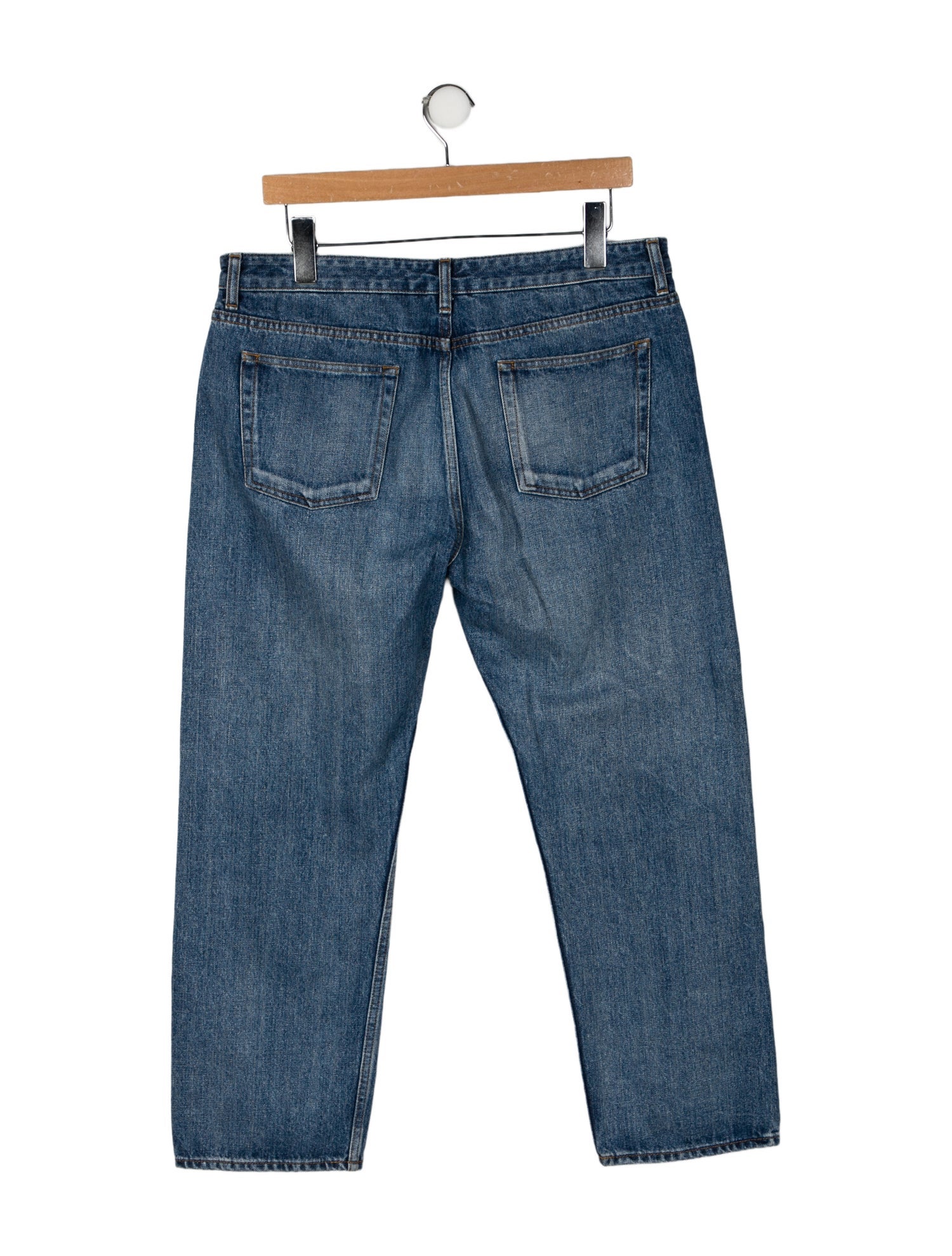 The Row Mid-Rise Straight Leg Jeans