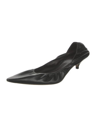 The Row Leather Ballet Flats