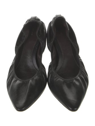 The Row Leather Ballet Flats