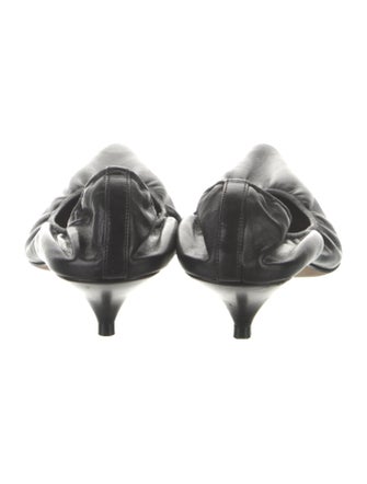 The Row Leather Ballet Flats